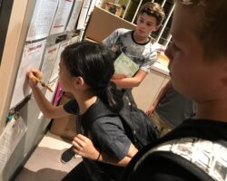 My very first sign-in at the call-board