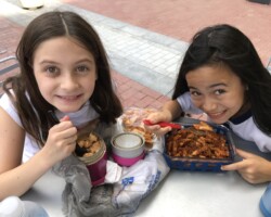 Eating with Sami in between shows