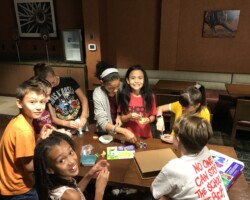 Hanging with everyone after the last show