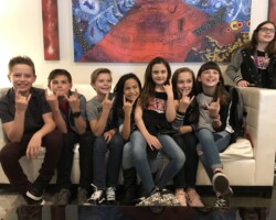 Horace Green students before press event