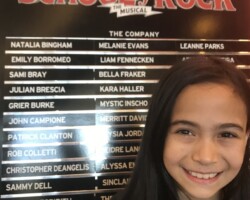 Cast Board in theater on opening night