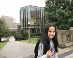 In front of the National Arts Center for Canada