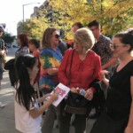 Signing autographs after the show