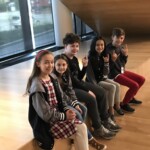 Waiting to be introduced at the morning Q & A