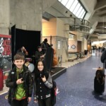 Mystic and I watching the live jazz group