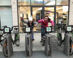 Me and Ella "Sophie" racing after our very last show(#48) in Toronto.