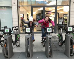 Me and Ella "Sophie" racing after our very last show(#48) in Toronto.