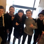 Backstage prior to the show with my friends