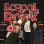 Three of my teachers from last year drove from Long Island to visit me and see the show. Very happy!