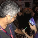 My dad's friend, Berto, came to the show and had me sign his arm!