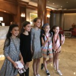 We met new friends in our hotel lobby after the show