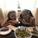Sami "Summer" and I eating together in between shows