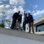 Our friends Annie and Christian outside of the theater