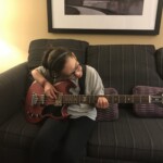 Gabrielle "Sophie" came over and played my bass!