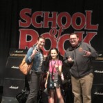 Our friends Annie and Christian backstage