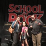 Our friends Annie and Christian backstage