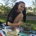 Eating outside in between shows