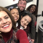 Ari and I backstage fun with the adult cast (we re so lucky)