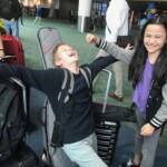 Jacob and I on travel day