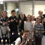 After the show with new friends