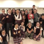 Backstage before the show