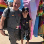 My dad and I walked the entire Pride Parade in Salt Lake. It was so cool!