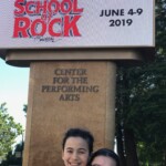 Gabriella "Sophie" and me under the sign for the show in San Jose